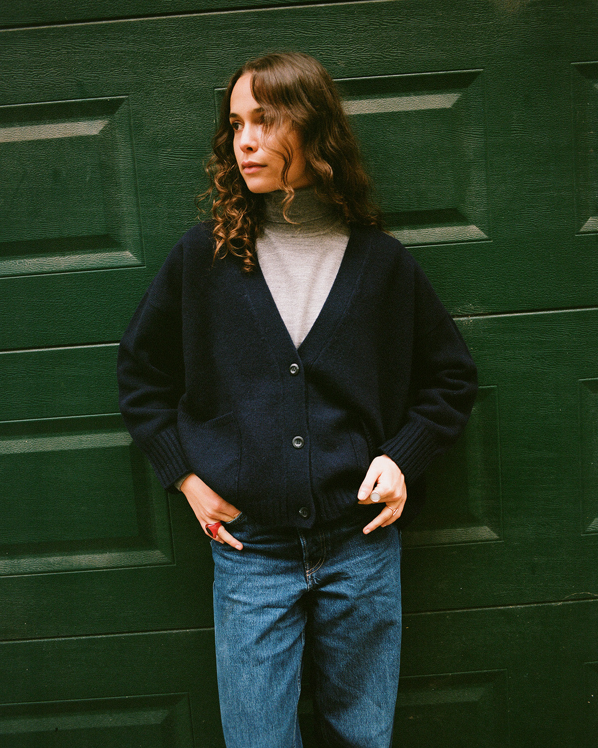 【WOMEN】Wool Cashmere Cardigan