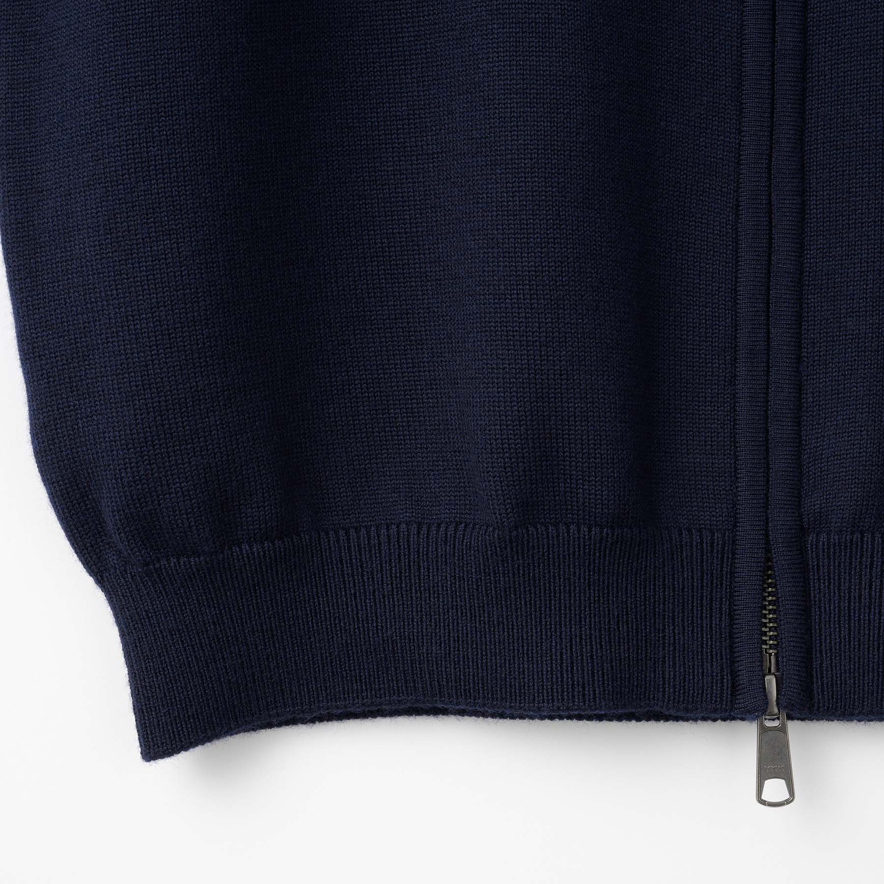 10G Merino Wool Full-Zip Blouzon