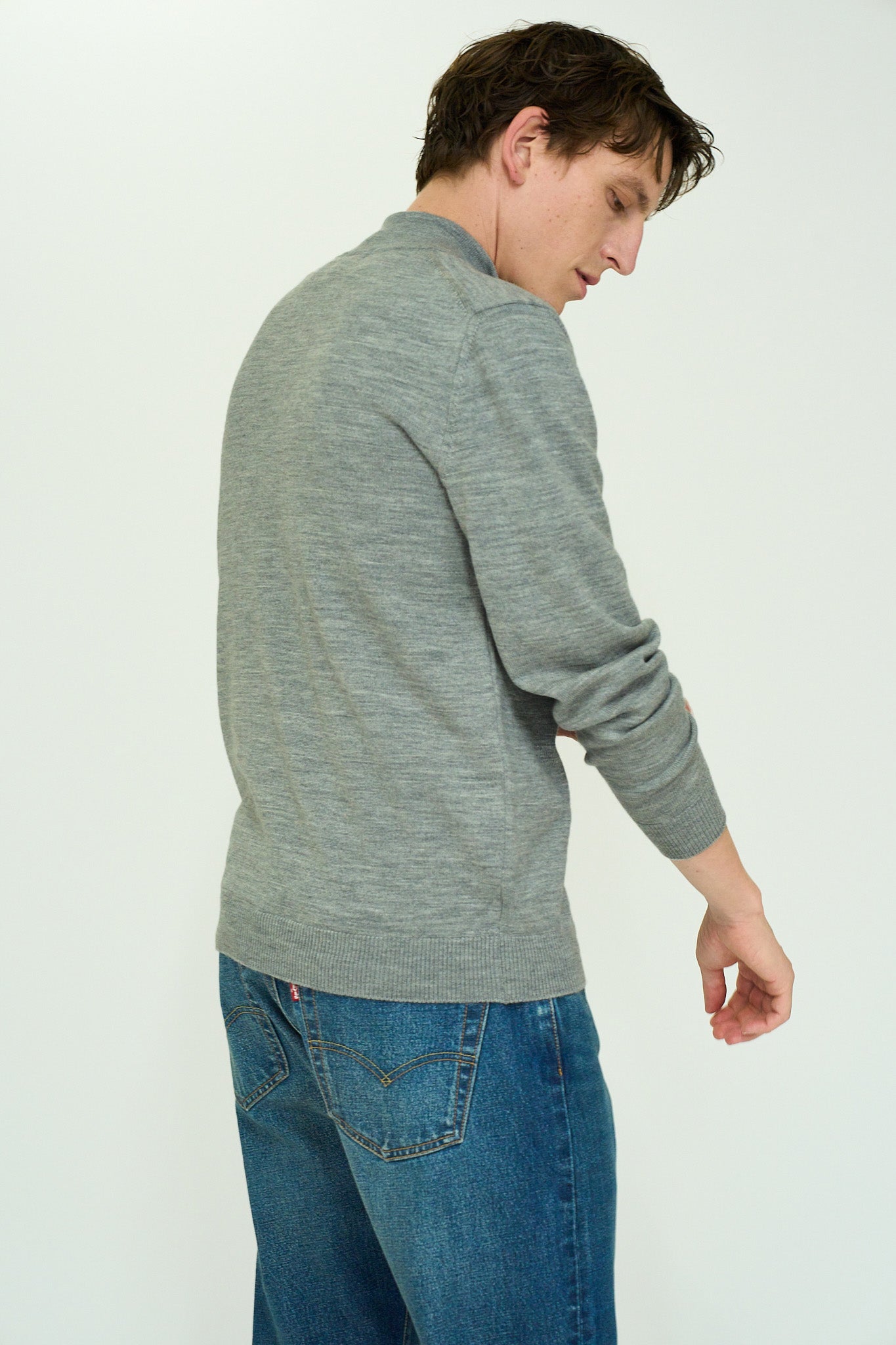 10G Merino Wool Full-Zip Blouzon