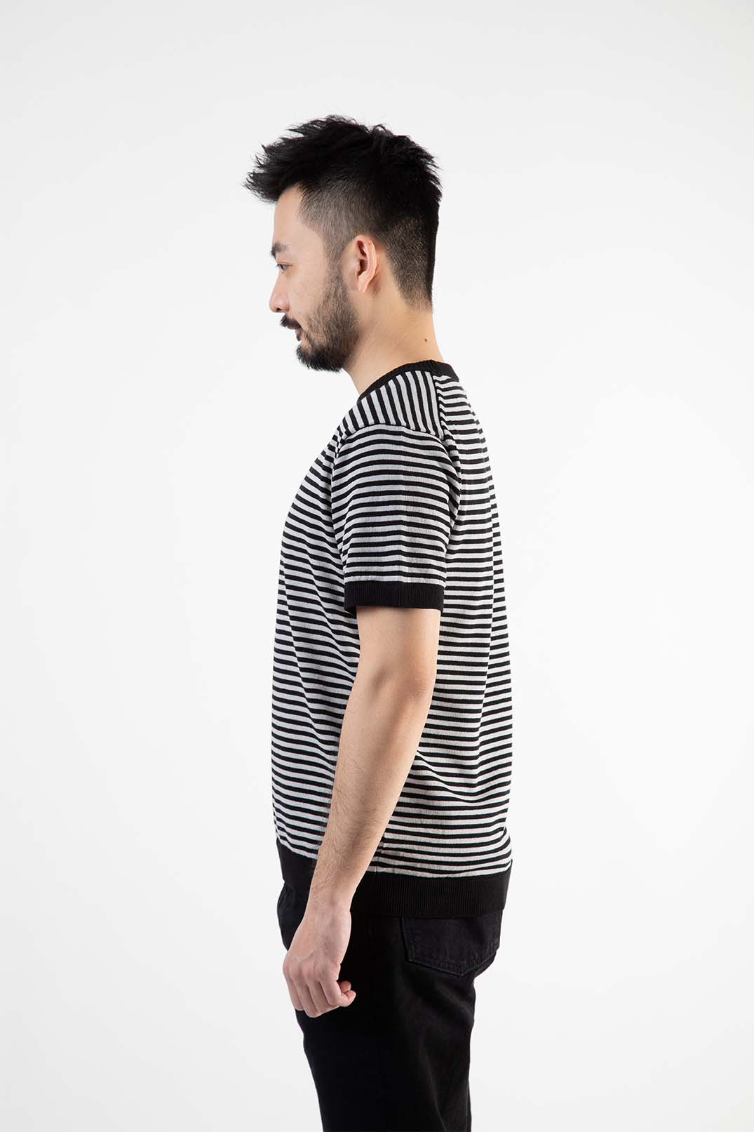 【アーカイブモデル】ICE COTTON BORDER SHORT CREWNECK