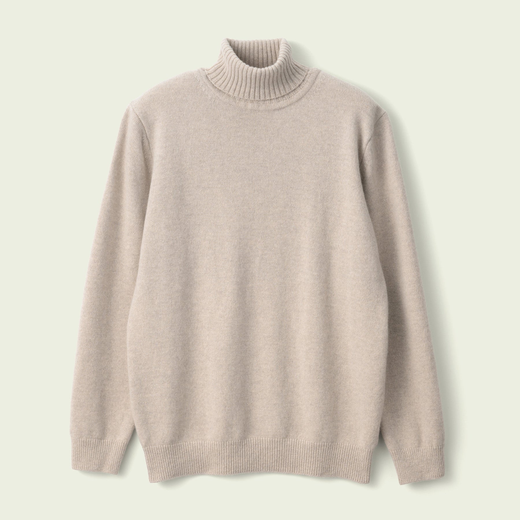 CASHMERE SILK WOOL TURTLENECK