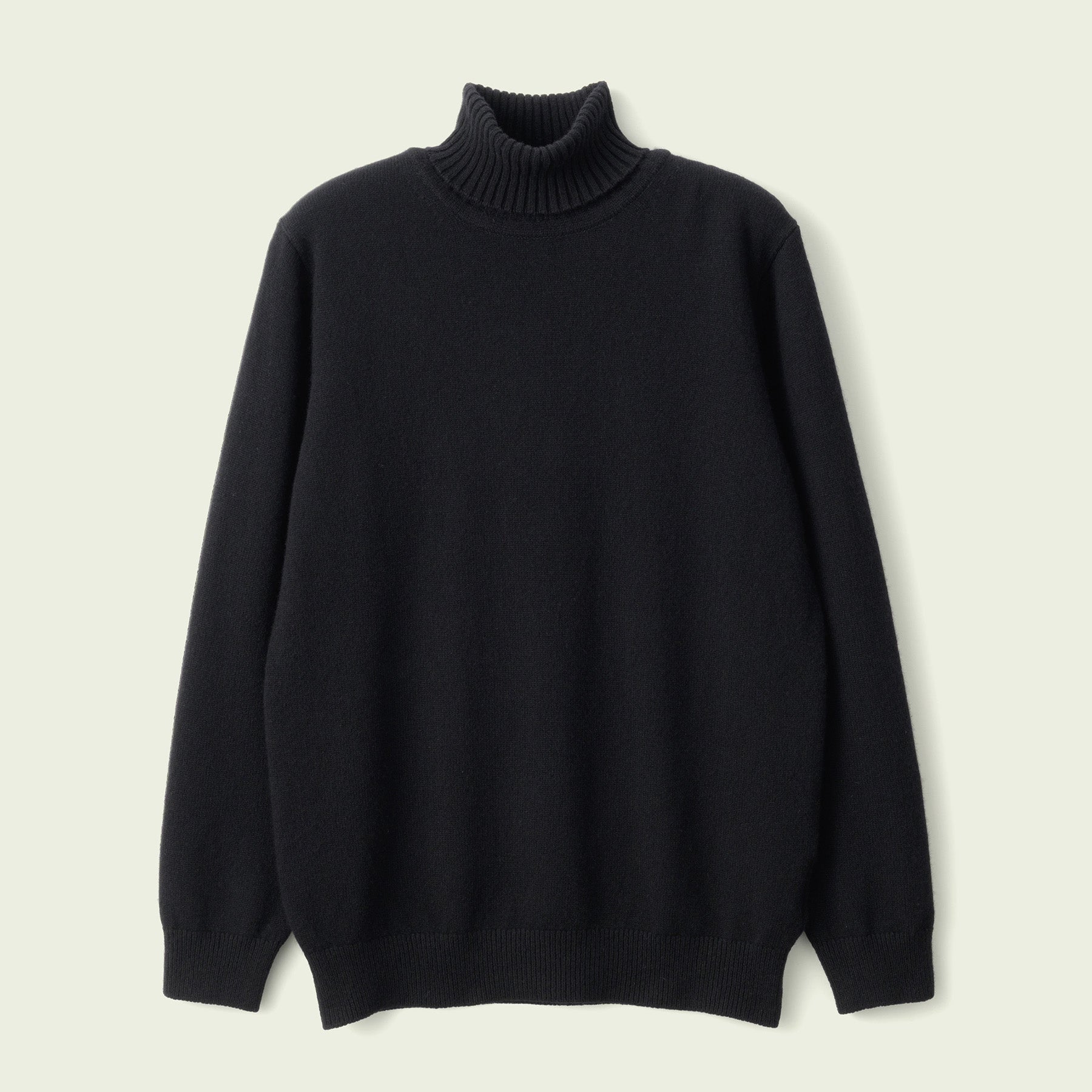 CASHMERE SILK WOOL TURTLE NECK