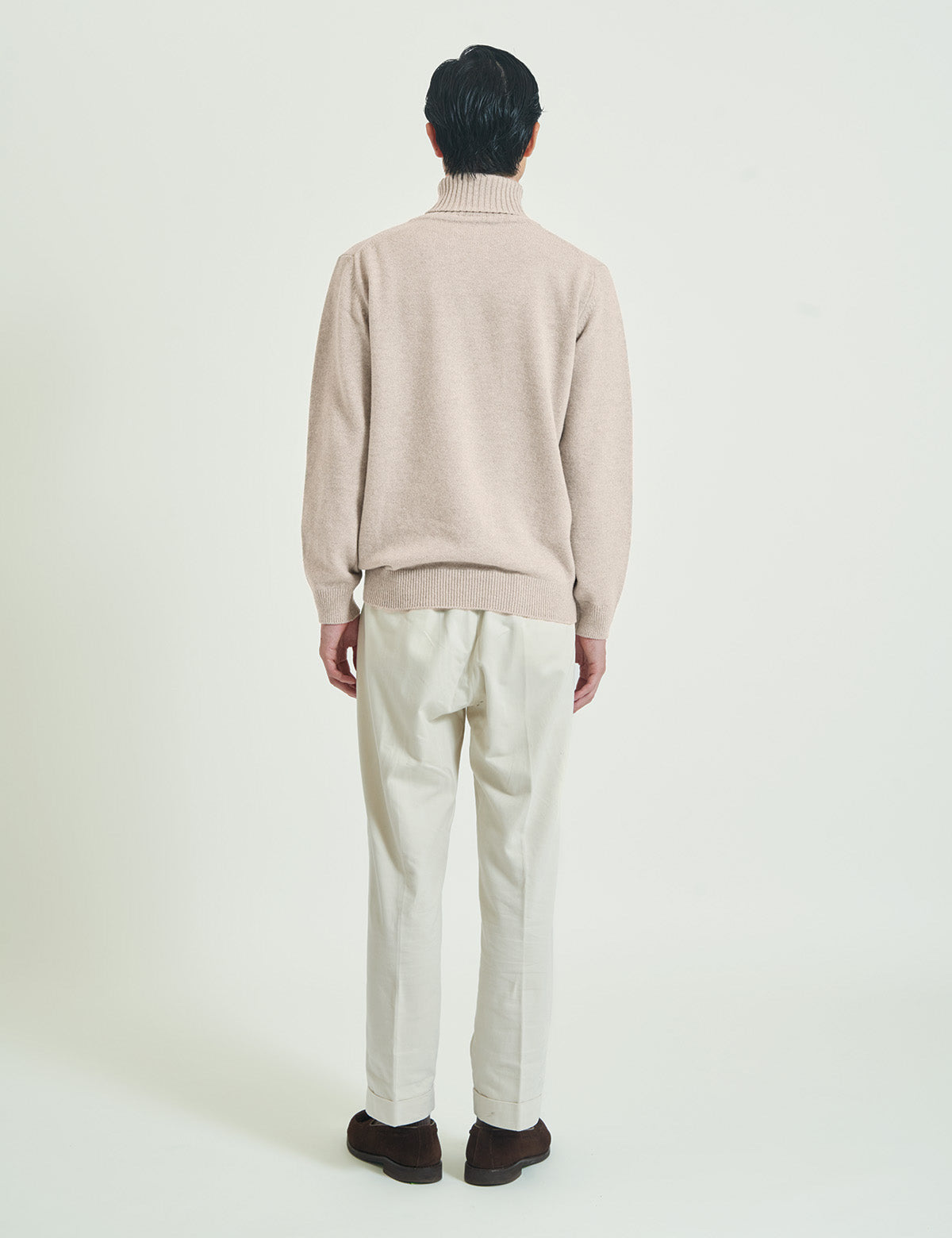 CASHMERE SILK WOOL TURTLE NECK