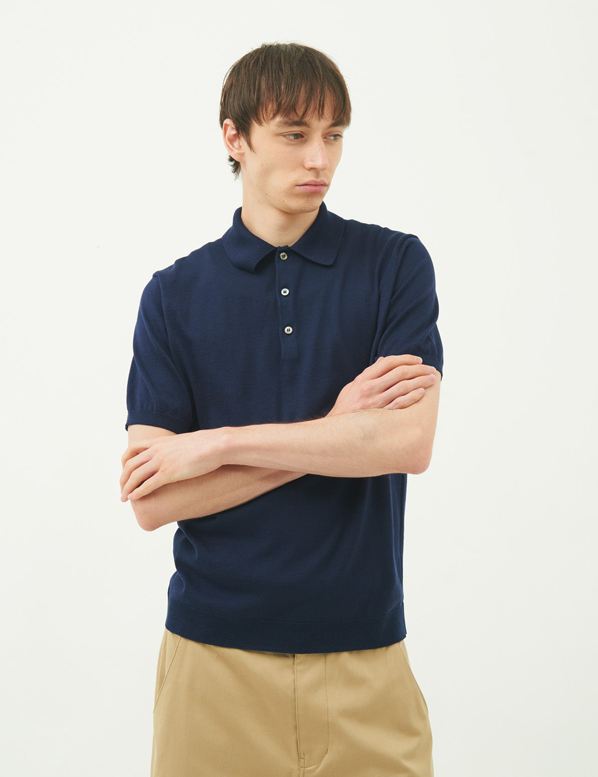 【NEW】SEA ISLAND COTTON POLONECK
