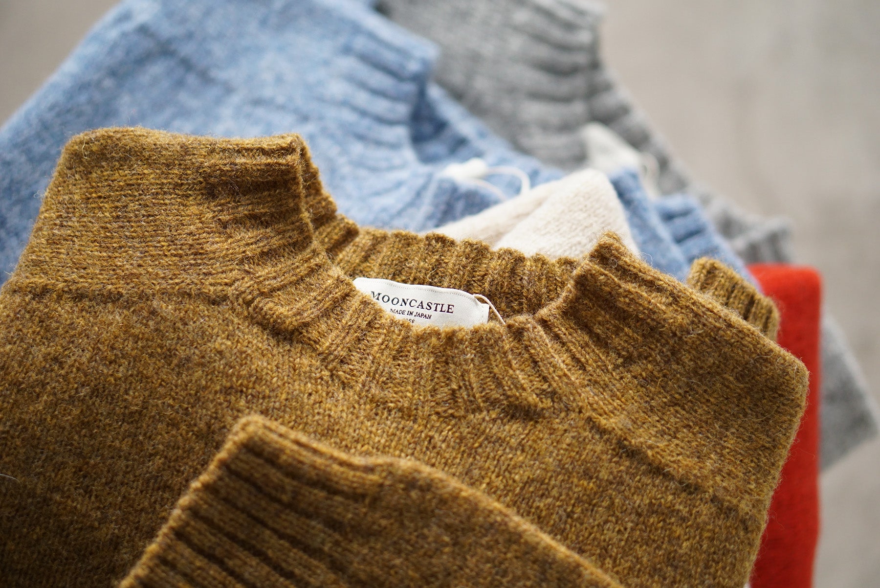 【UNISEX】SHETLAND WOOL CREWNECK SWEATER