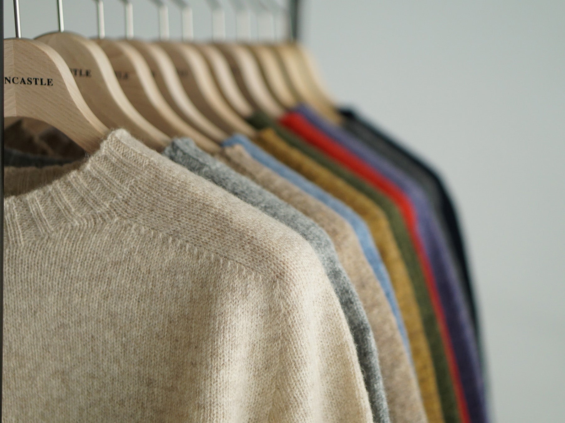 【UNISEX】SHETLAND WOOL CREWNECK SWEATER