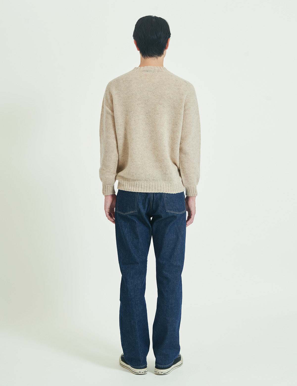 【UNISEX】SHETLAND WOOL CREWNECK SWEATER