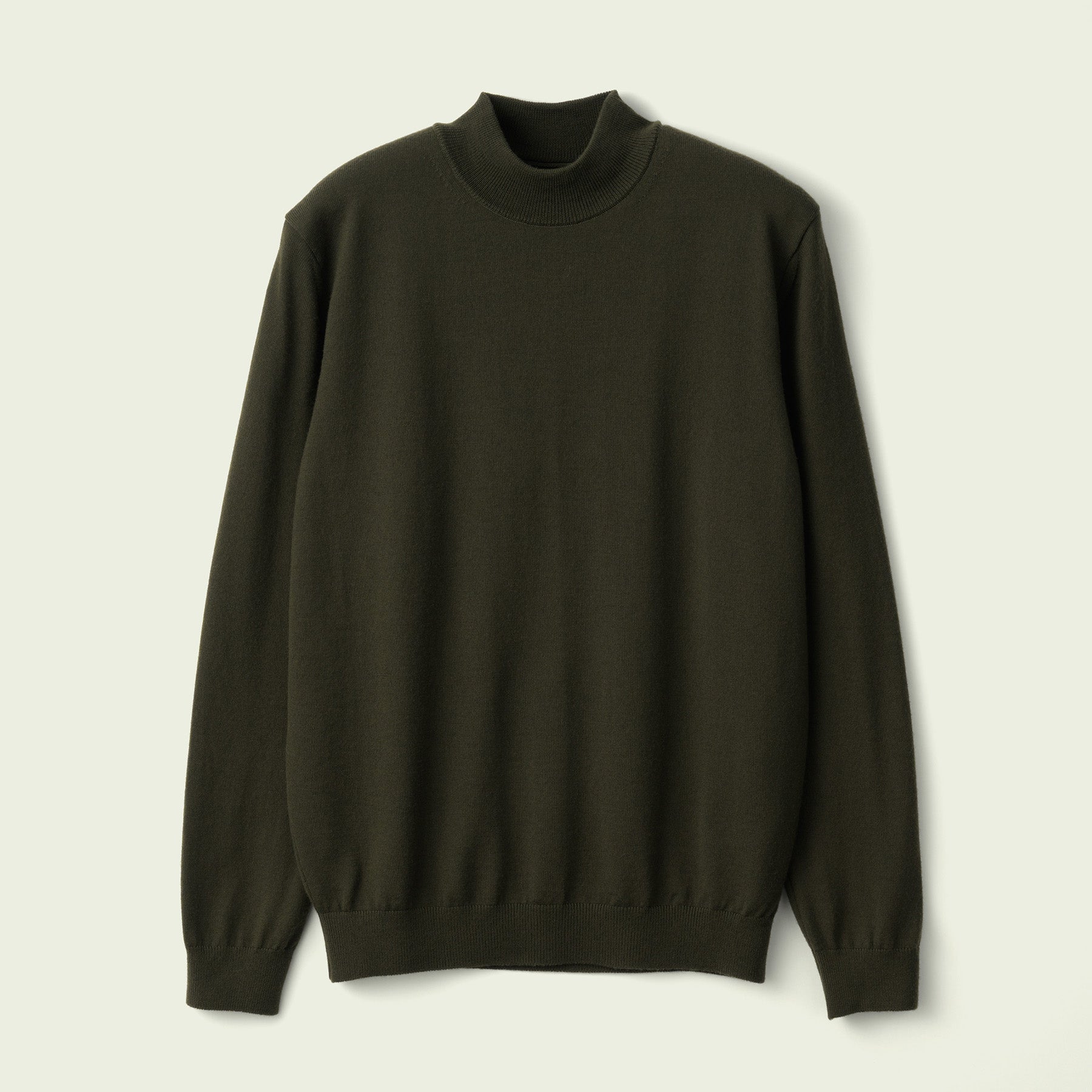 12G Lightweight Merino Wool Mockneck