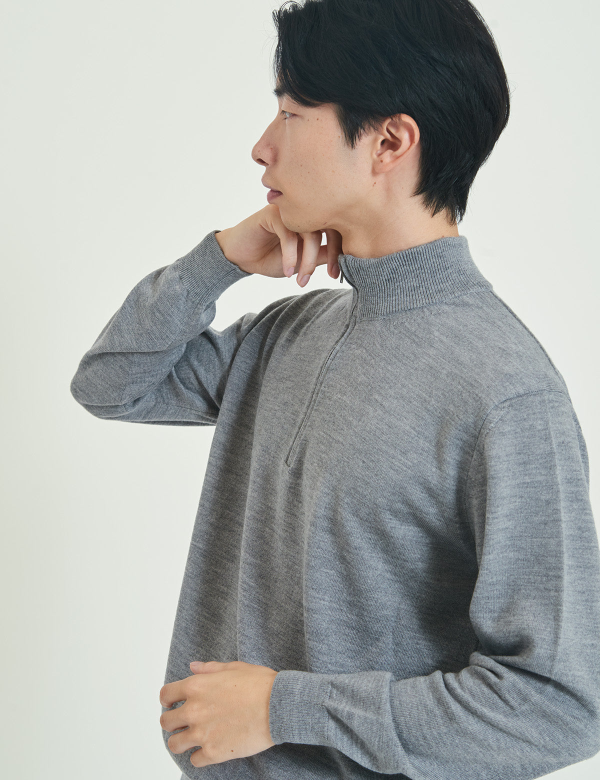 12G Lightweight Merino Wool Half Zip Pullover