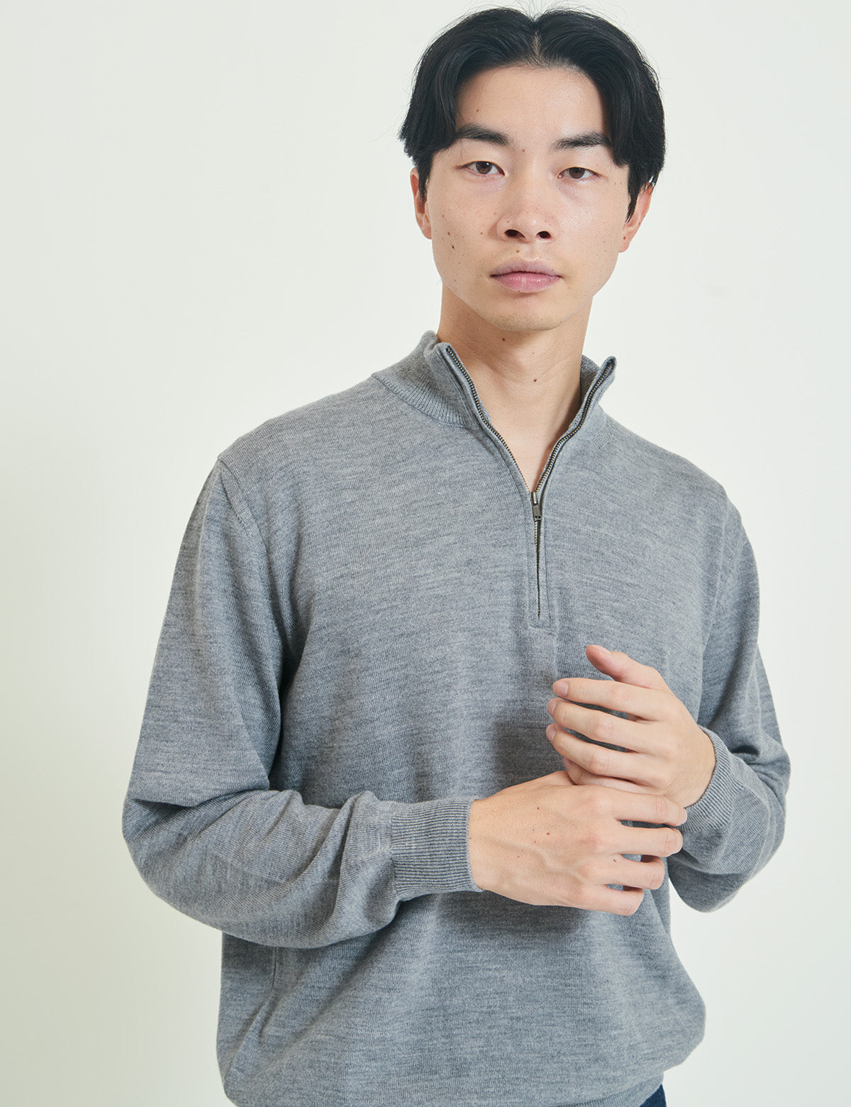 12G Lightweight Merino Wool Half Zip Pullover
