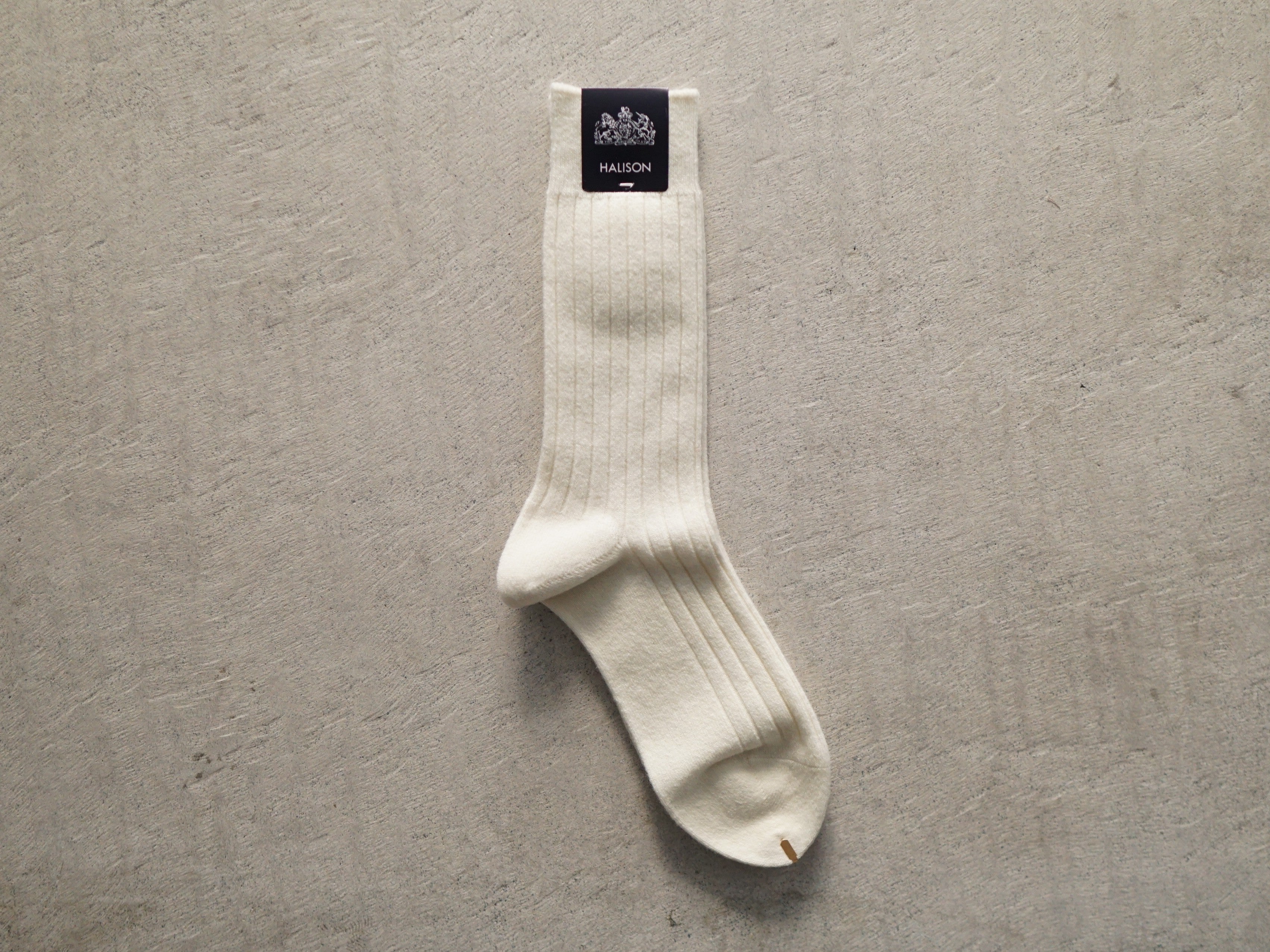 HALLISON Cotton Linen Wide Rib Long Hose Basic