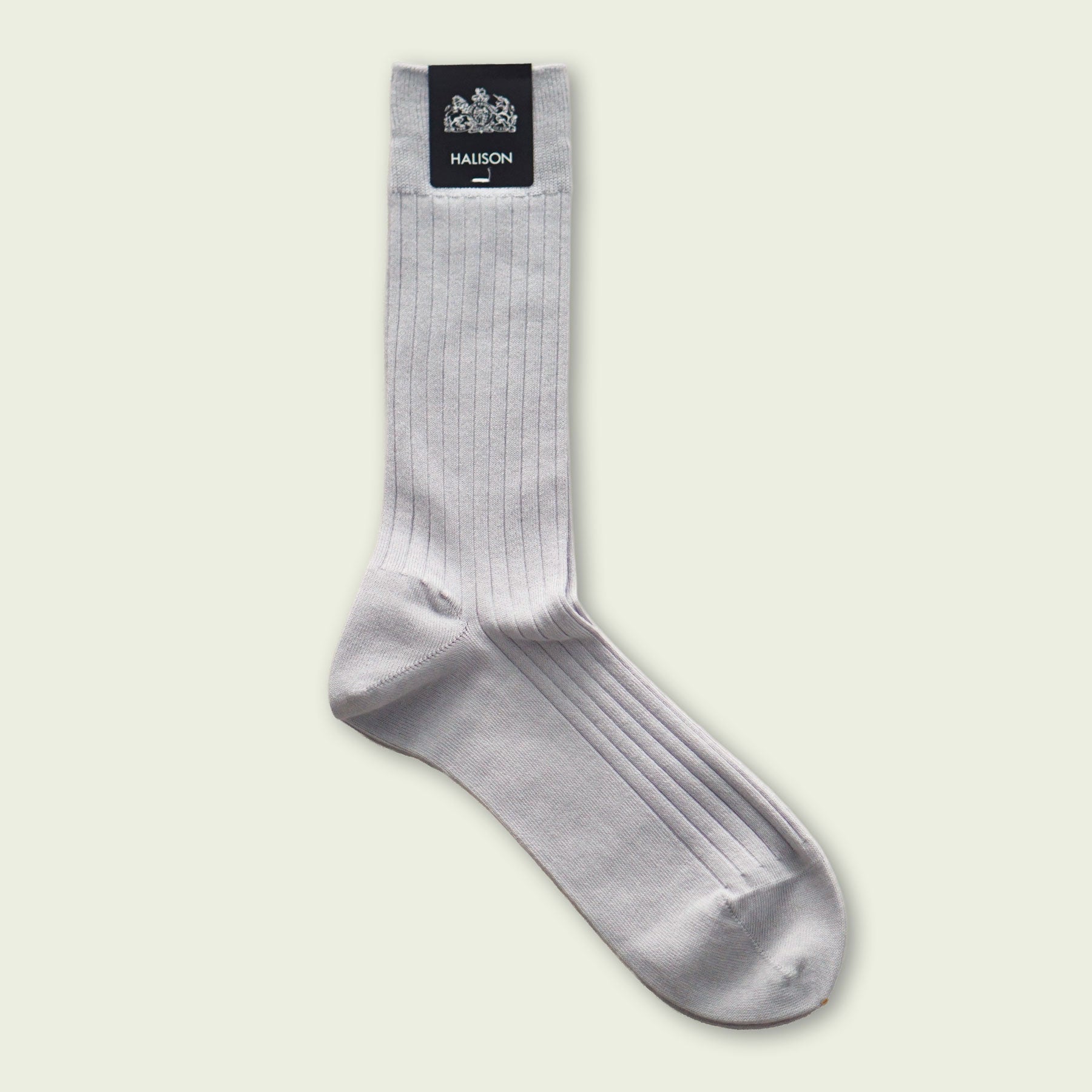 HALLISON Cotton Linen Wide Rib Long Hose Basic