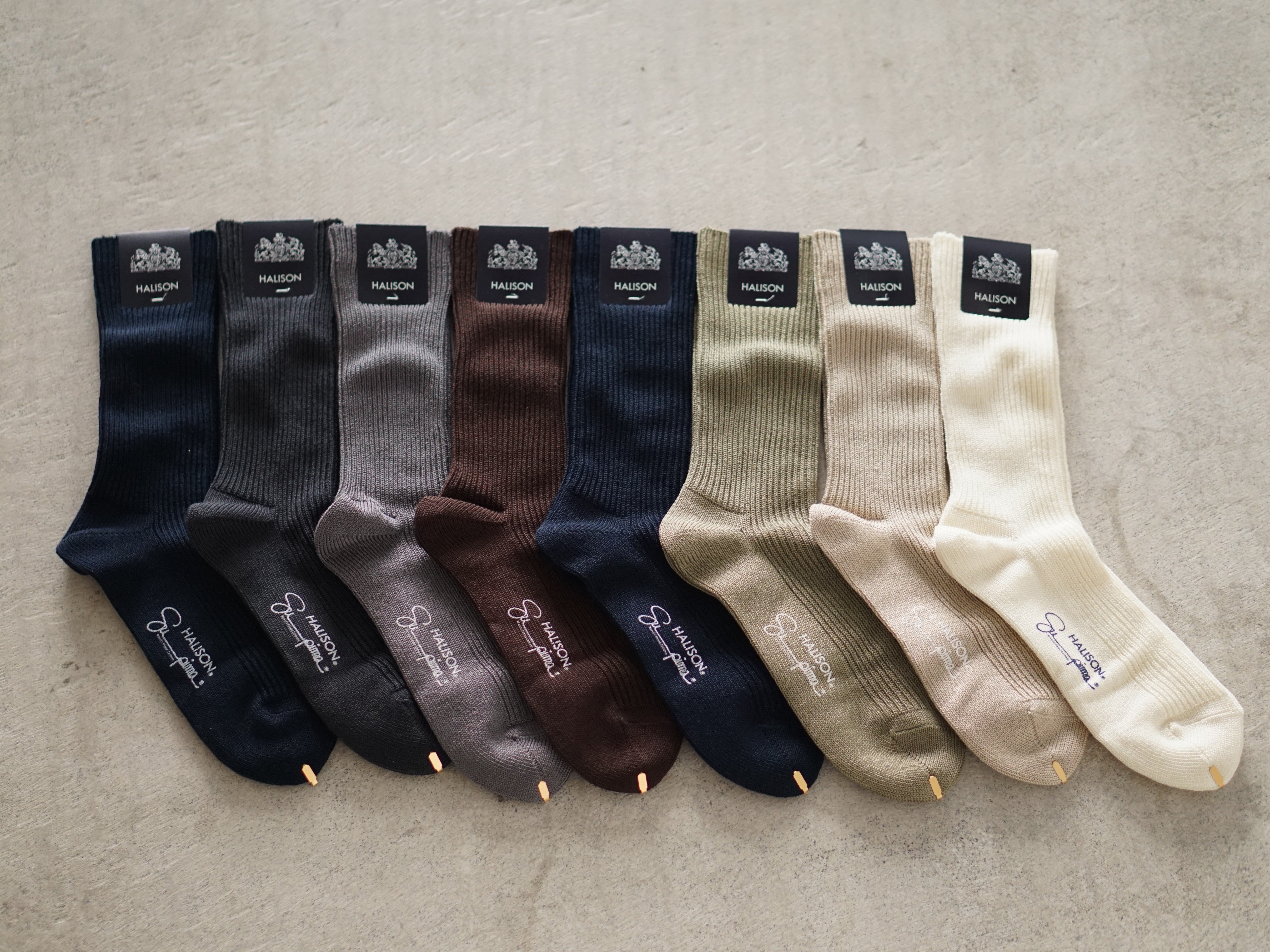 HALISON Supima Rib Socks