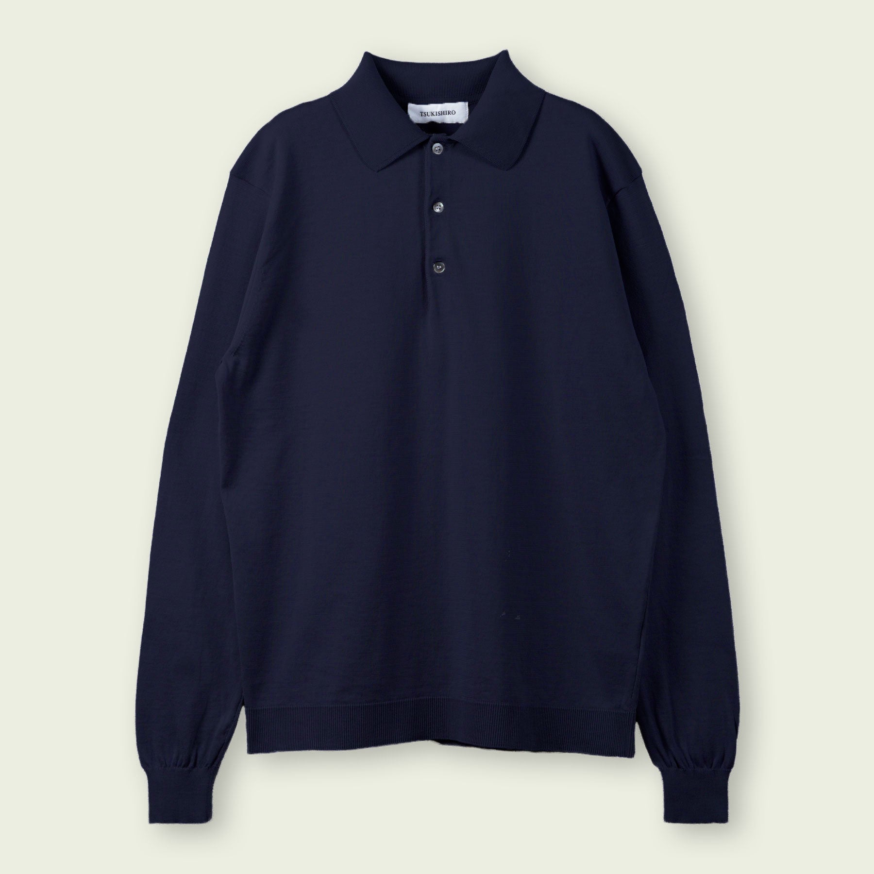 SEA ISLAND COTTON POLONECK LONG SLEEVE