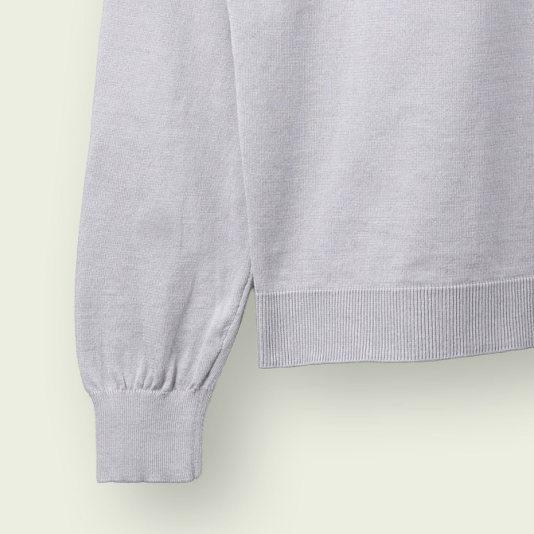 SEA ISLAND COTTON POLONECK LONG SLEEVE
