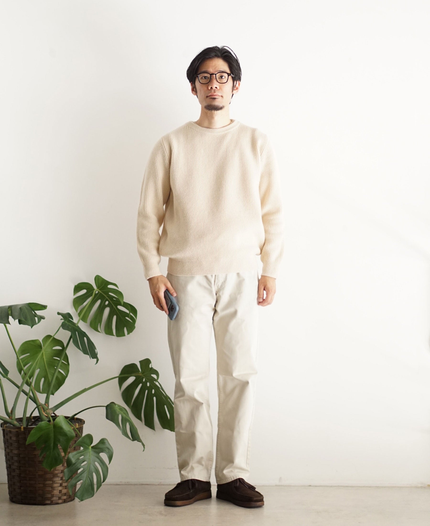(WO7) 7G Heavyweight Merino Wool Crewneck