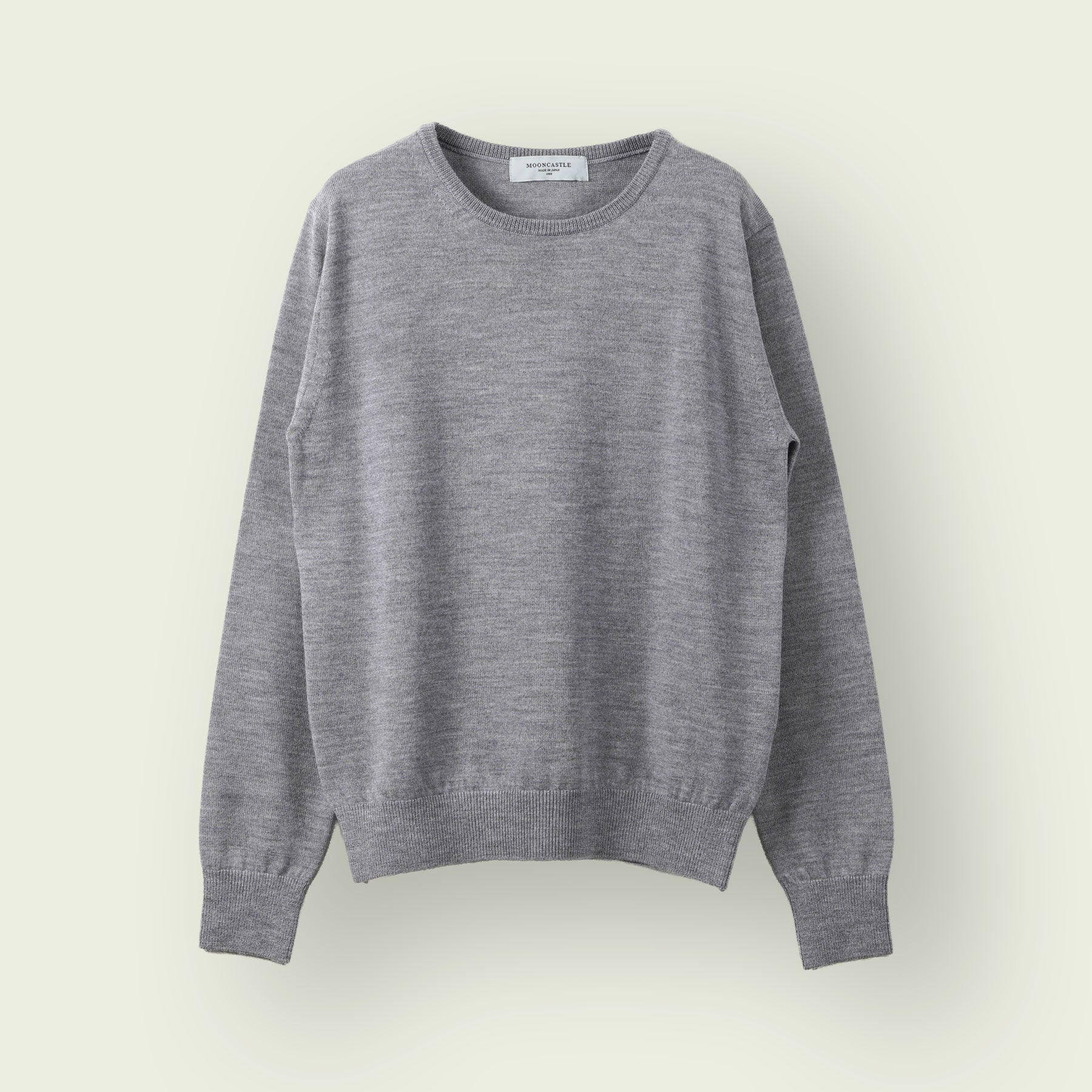 【WOMEN】12G Lightweight Merino Wool Crewneck