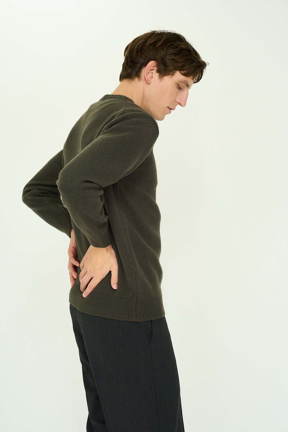 CASHMERE SILK WOOL CREWNECK