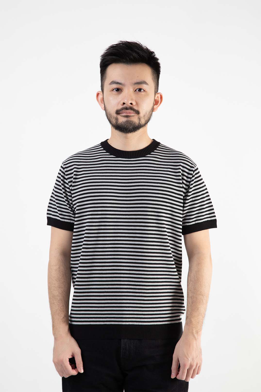 【アーカイブモデル】ICE COTTON BORDER SHORT CREWNECK