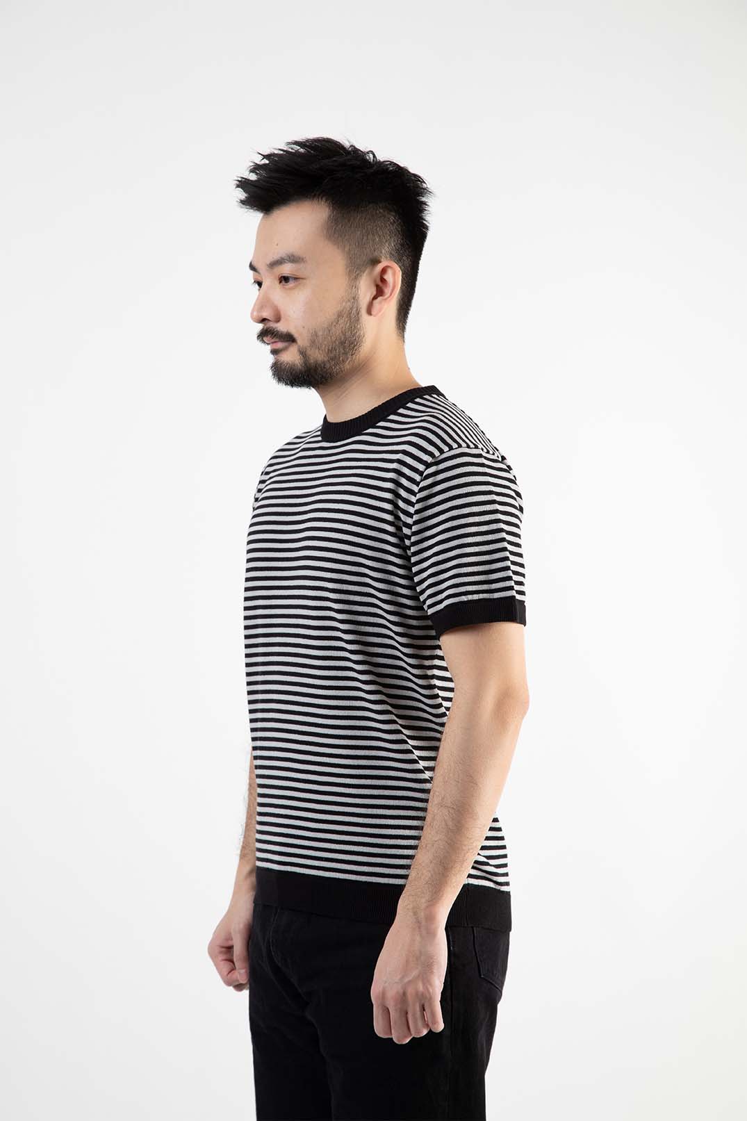 【アーカイブモデル】ICE COTTON BORDER SHORT CREWNECK