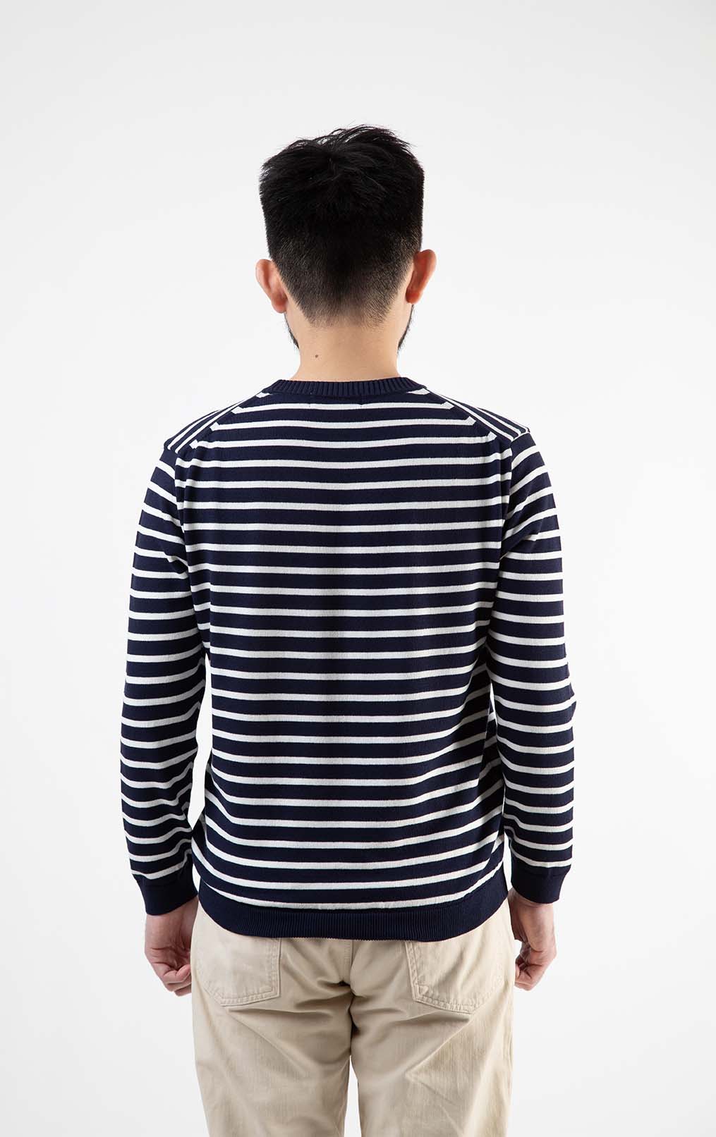 ICE COTTON BORDER LONG CREWNECK (online store removed)