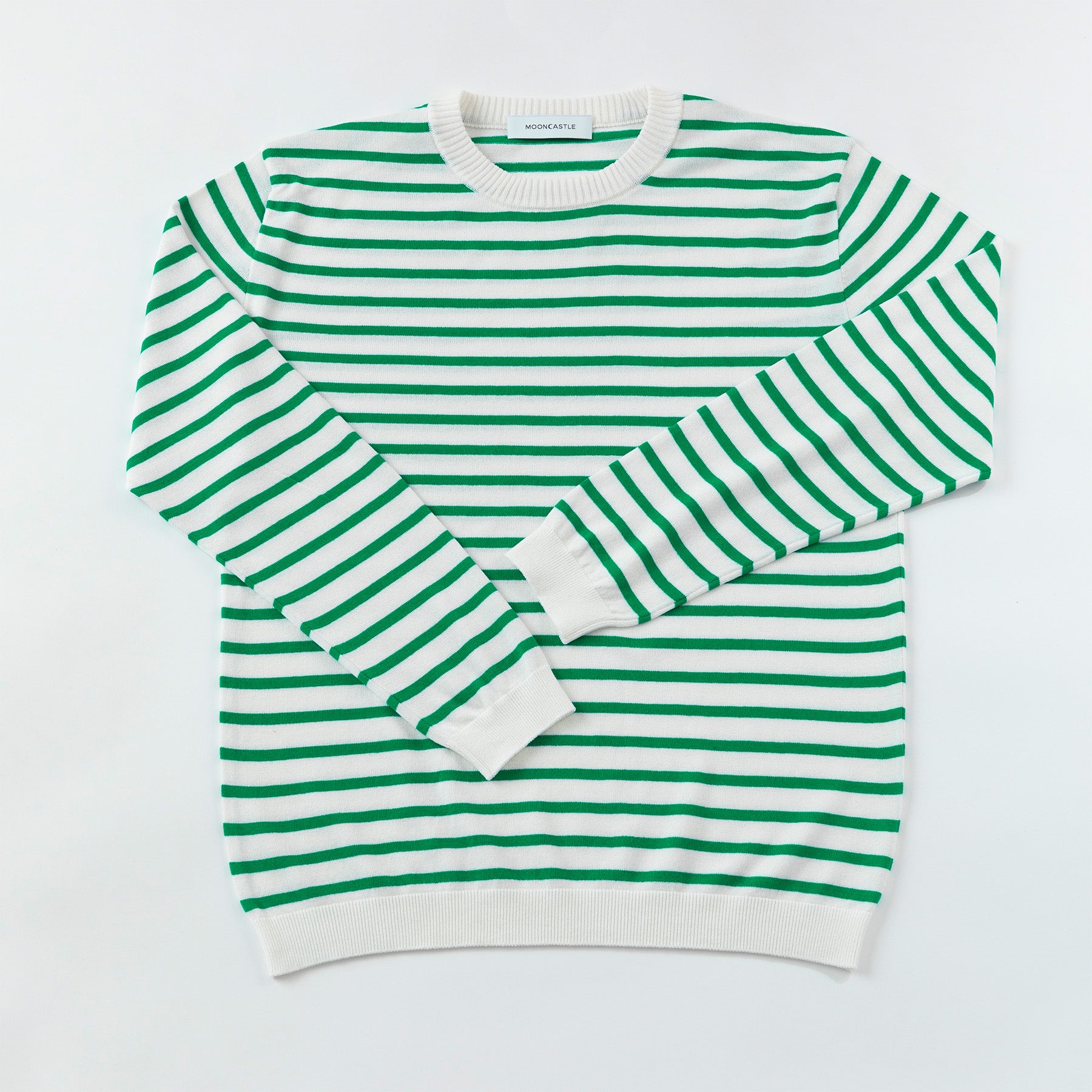 ICE COTTON BORDER LONG CREWNECK (online store removed)