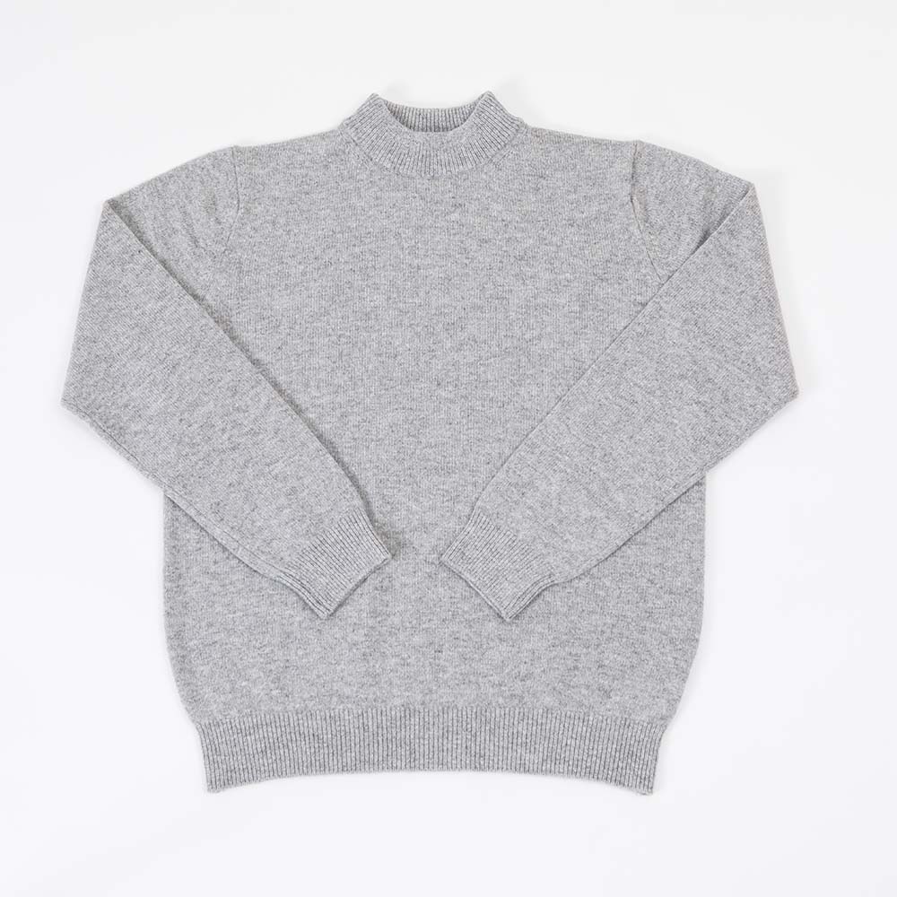 CASHMERE SILK WOOL MOCKNECK