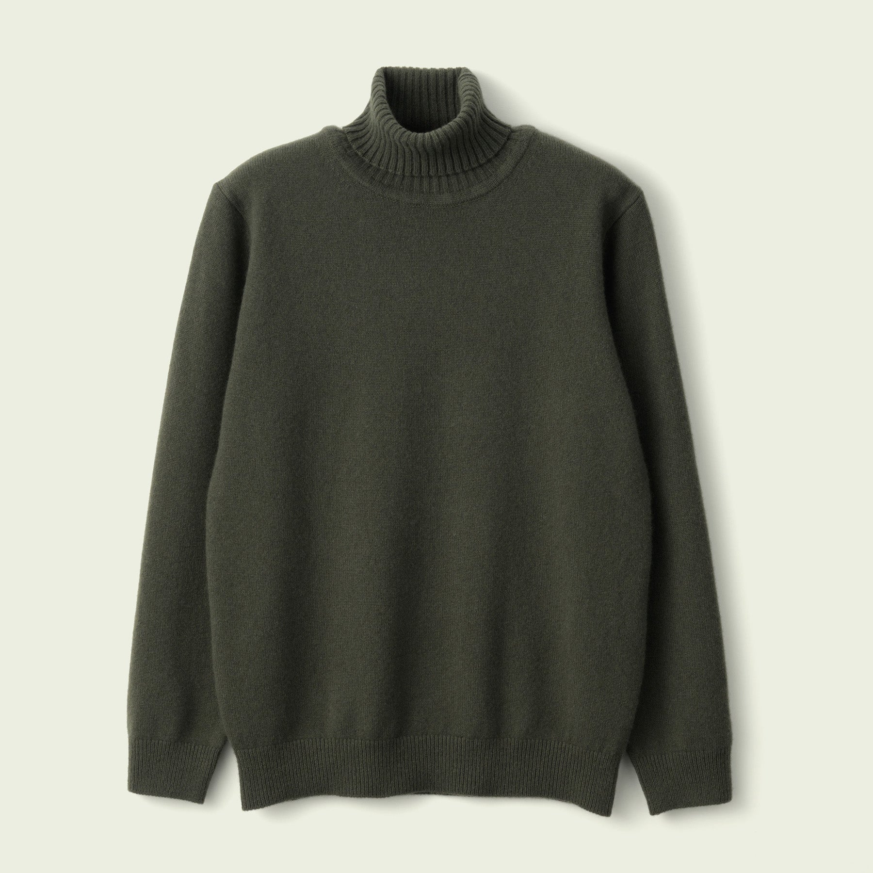 CASHMERE SILK WOOL TURTLE NECK
