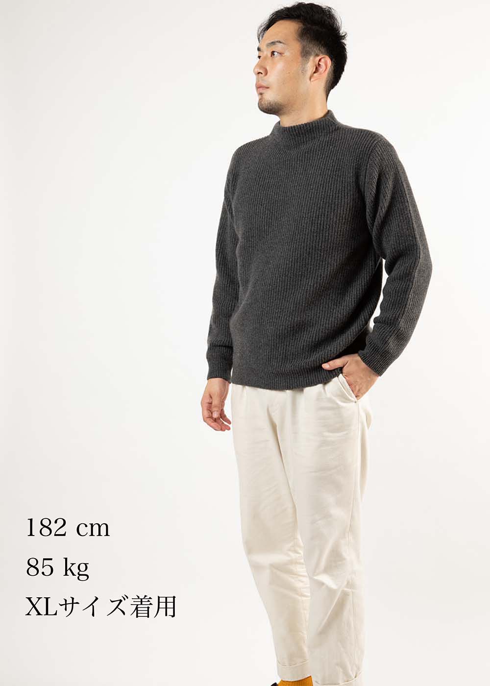 【UNISEX】7G CASHMERE BOTTLE NECK
