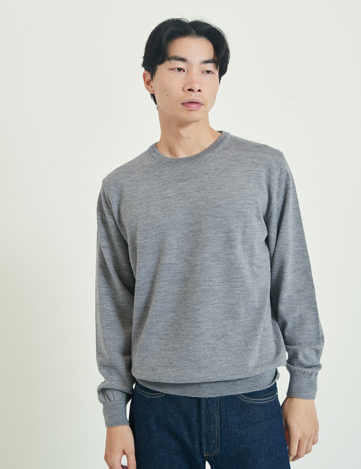 (WO2)12G Lightweight Merino Wool Crewneck