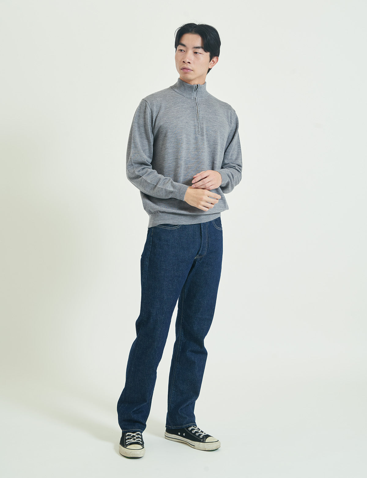12G Lightweight Merino Wool Half Zip Pullover