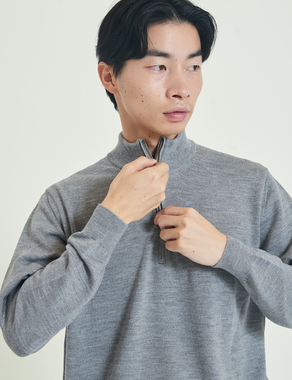 12G Lightweight Merino Wool Half Zip Pullover