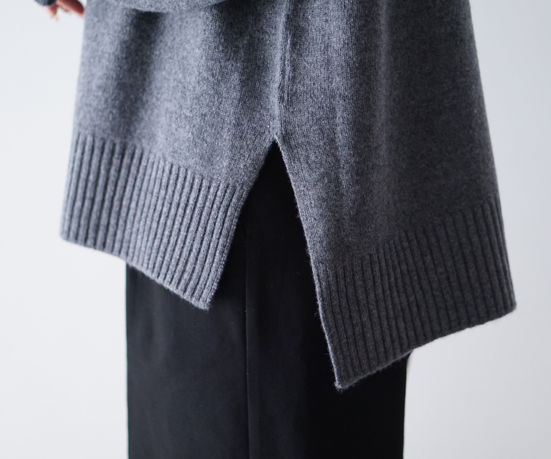 【WOMEN】Wool Cashmere Turtle Neck