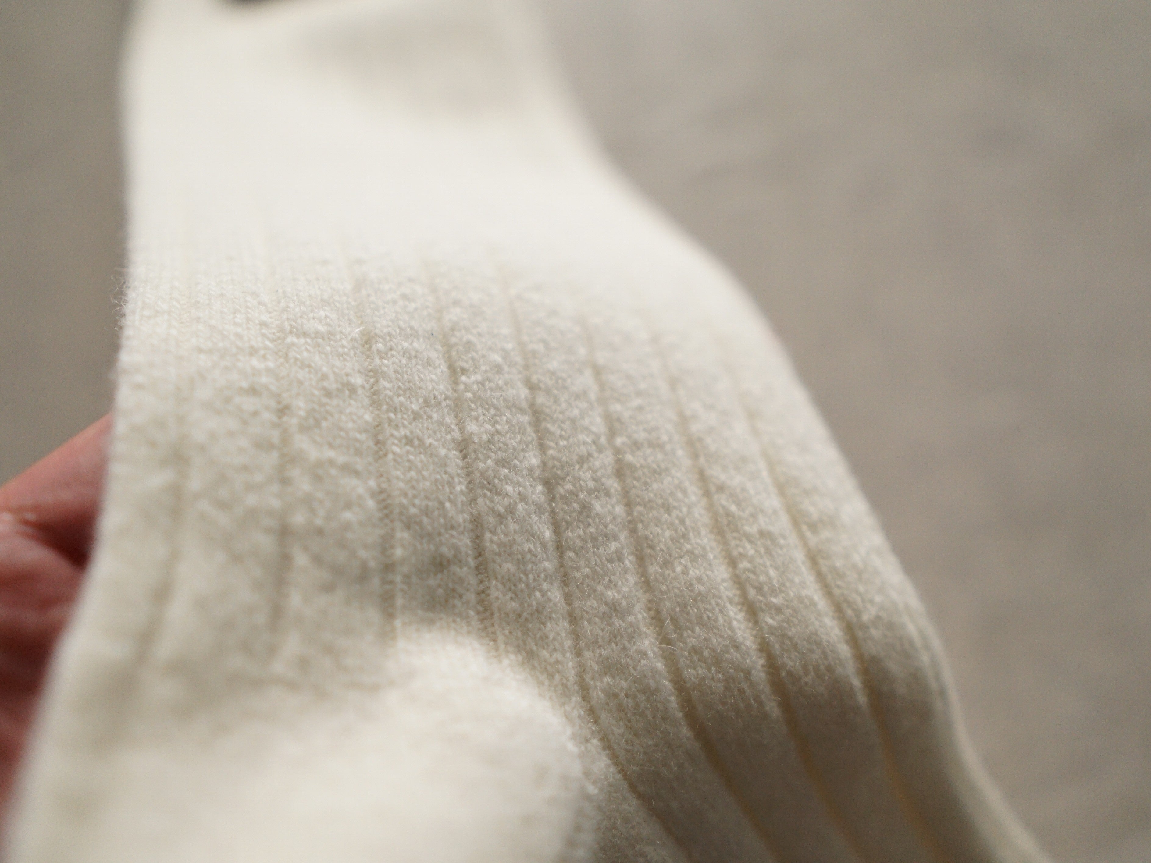 HALLISON Cotton Linen Wide Rib Long Hose Basic