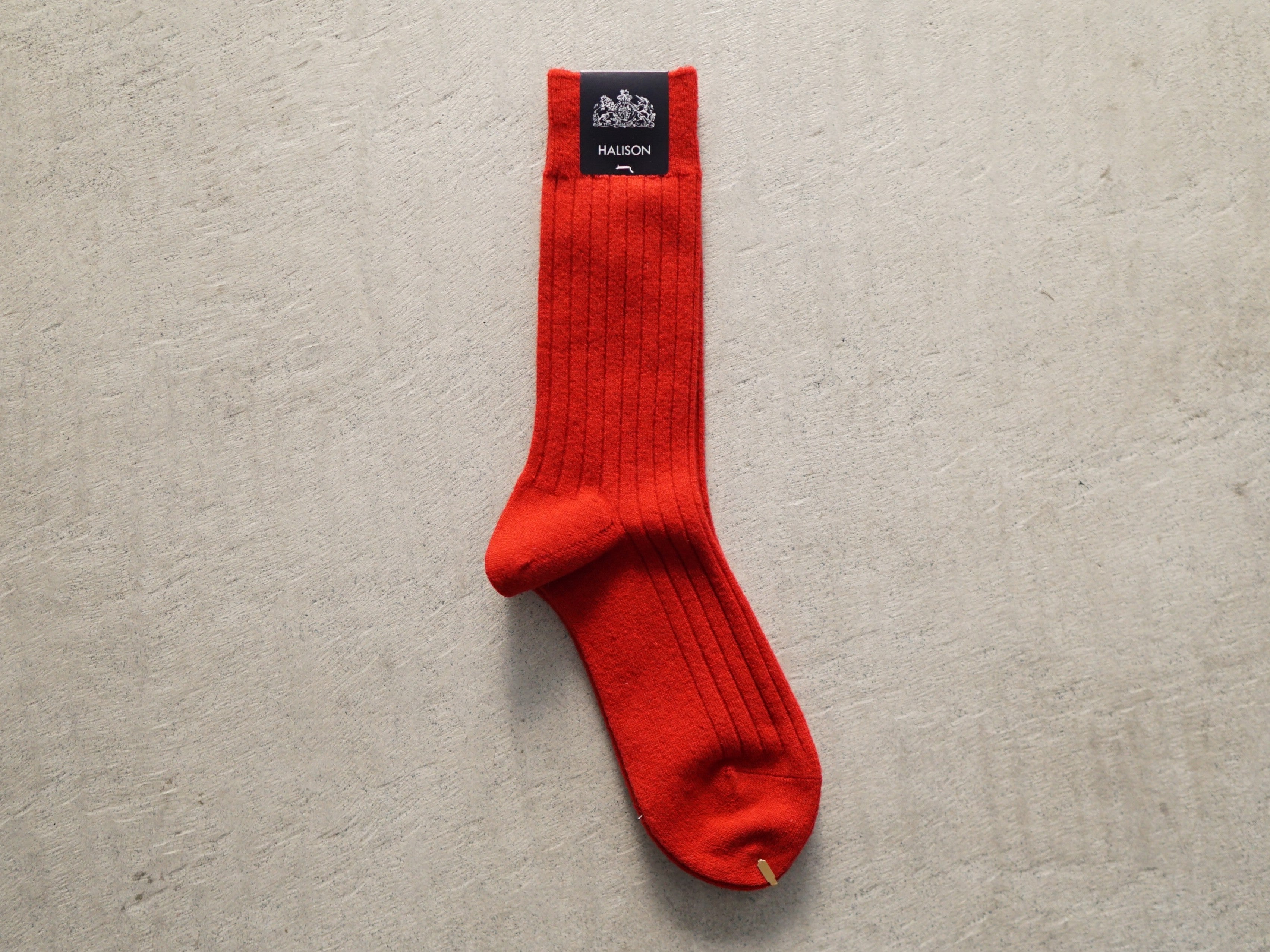 HALLISON Cotton Linen Wide Rib Long Hose Basic