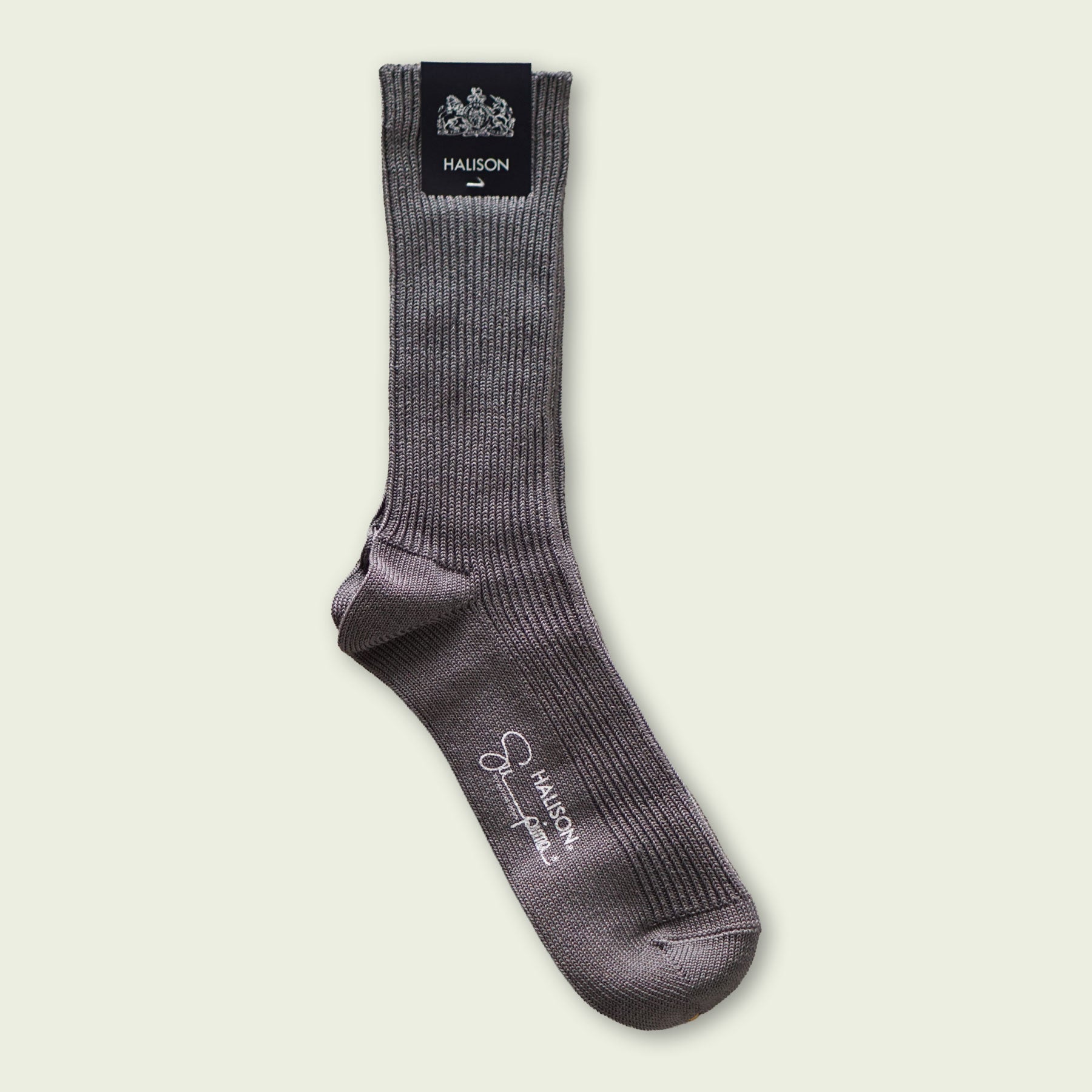 HALLISON Supima 1x1 rib socks