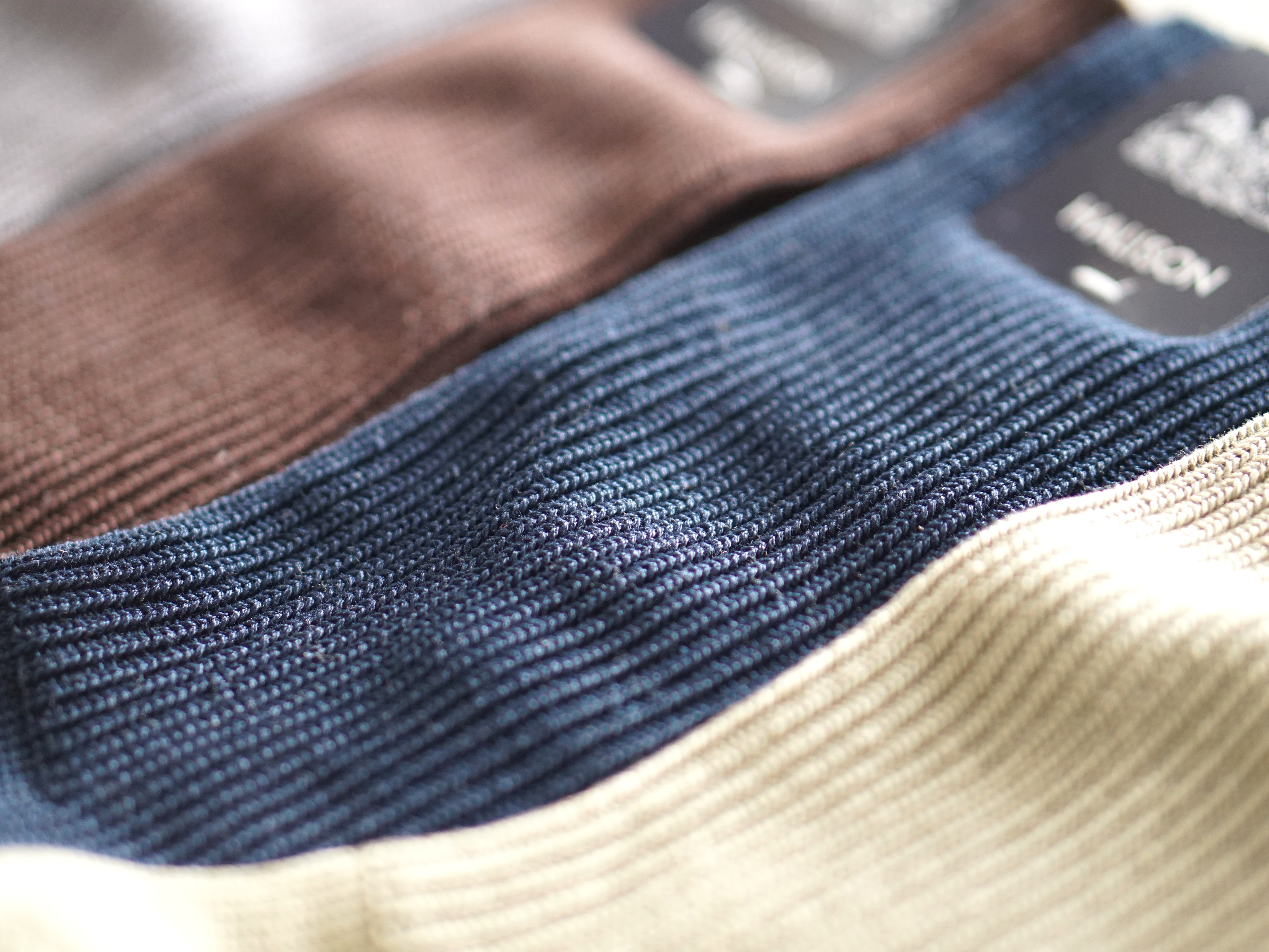 HALLISON Supima 1x1 rib socks