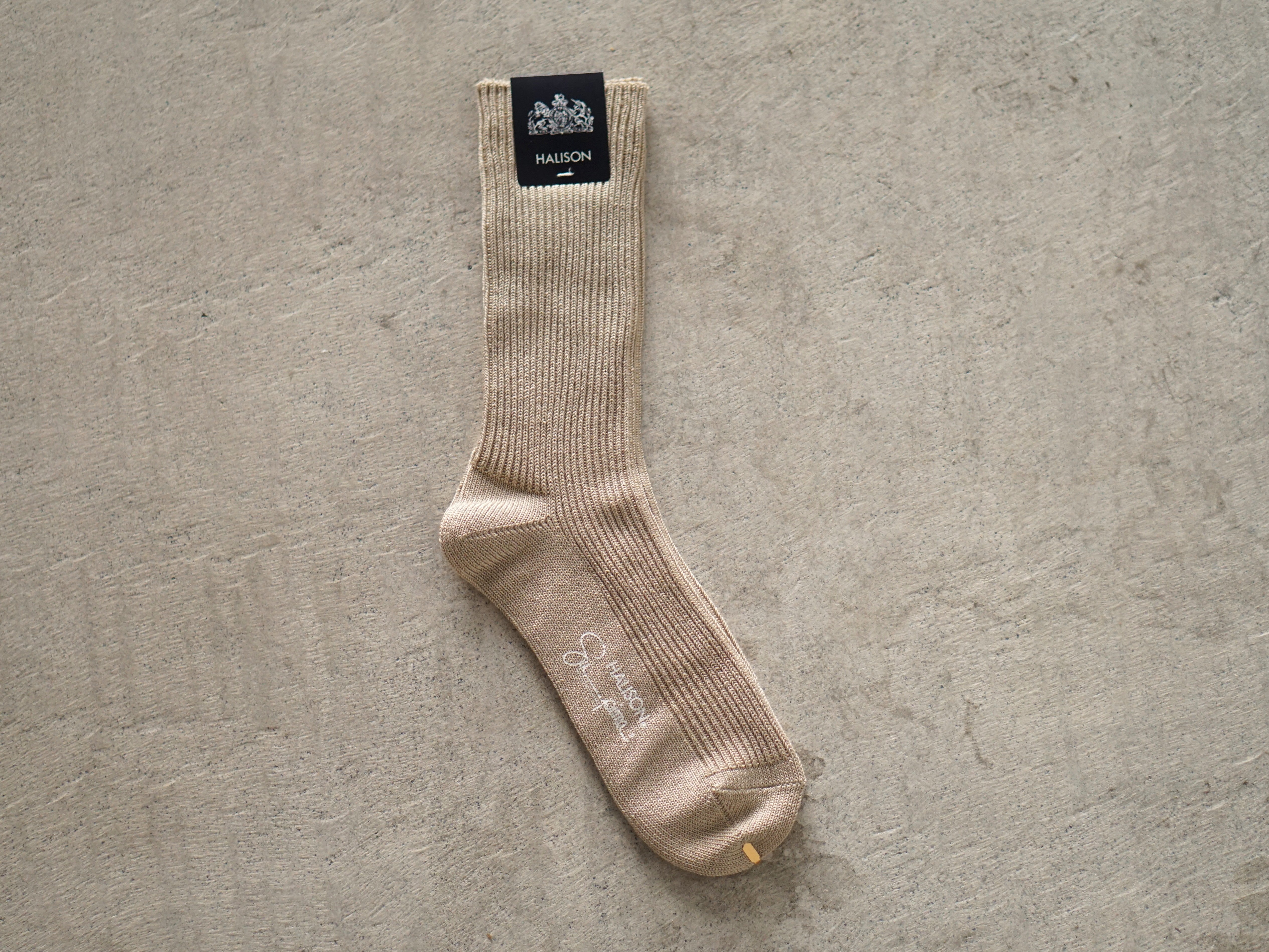 HALLISON Supima 1x1 rib socks