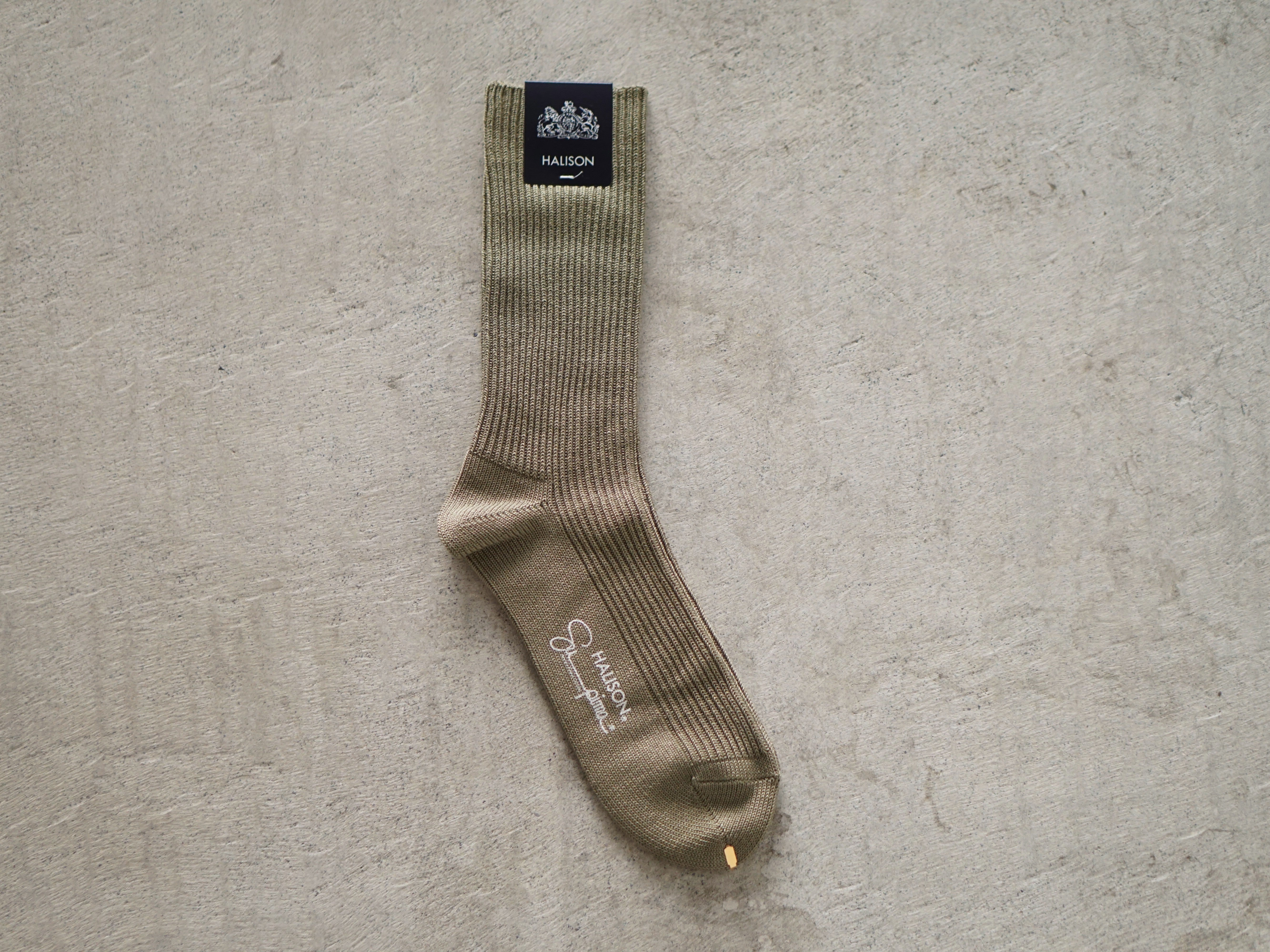 HALLISON Supima 1x1 rib socks