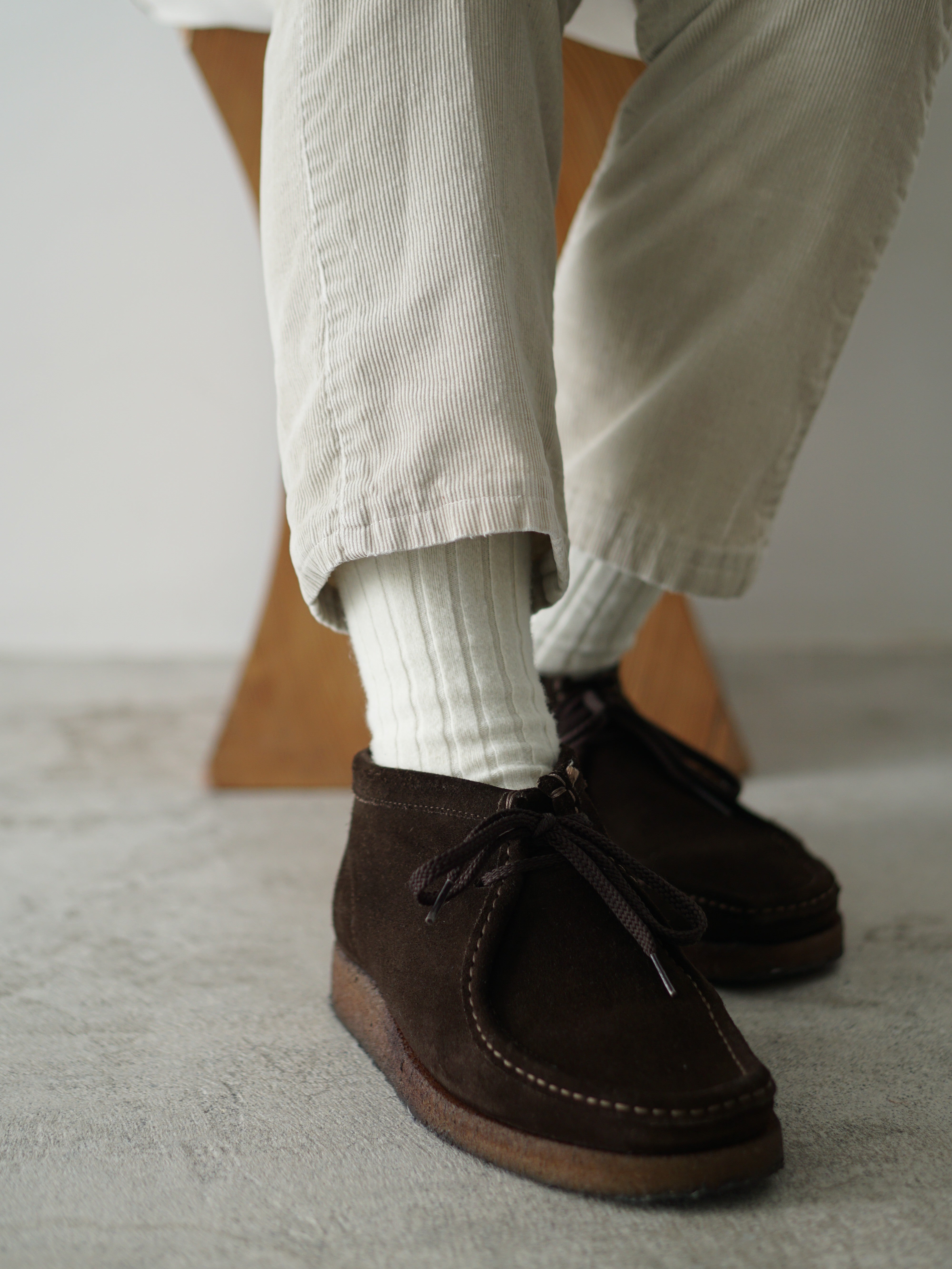 HALISON Lamb Wool Rib Socks