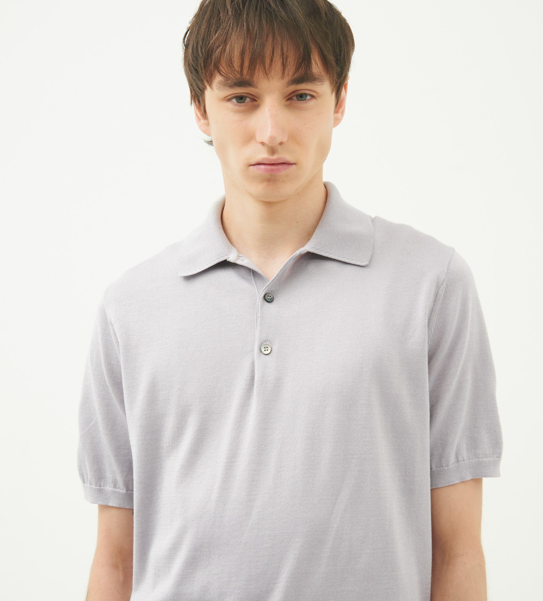 【NEW】SEA ISLAND COTTON POLONECK