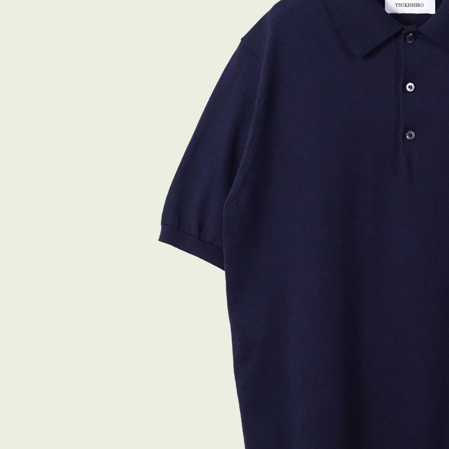 【NEW】SEA ISLAND COTTON POLONECK