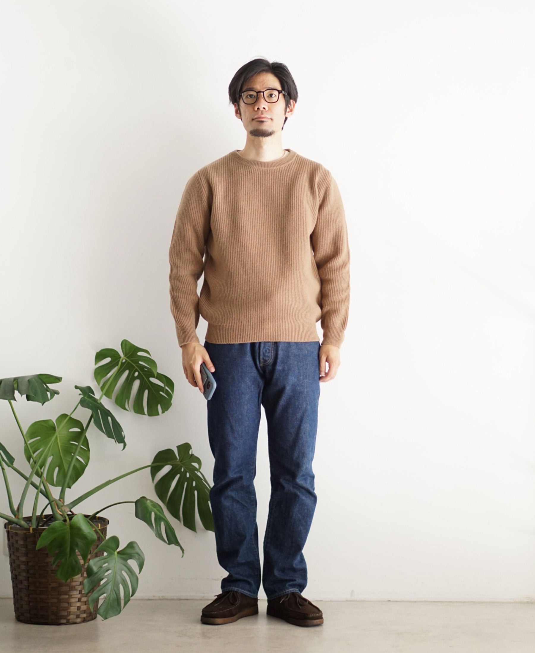 (WO7) 7G Heavyweight Merino Wool Crewneck