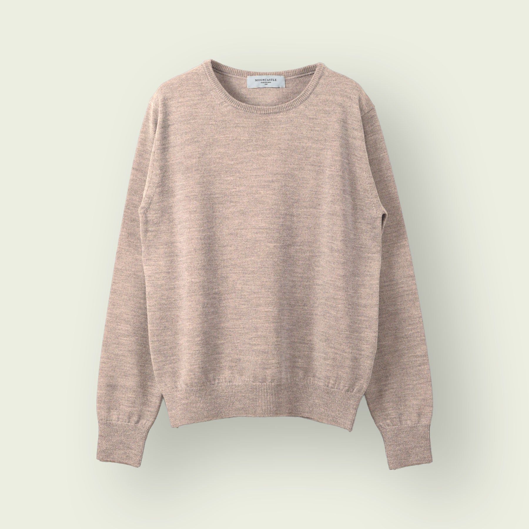【WOMEN】12G Lightweight Merino Wool Crewneck