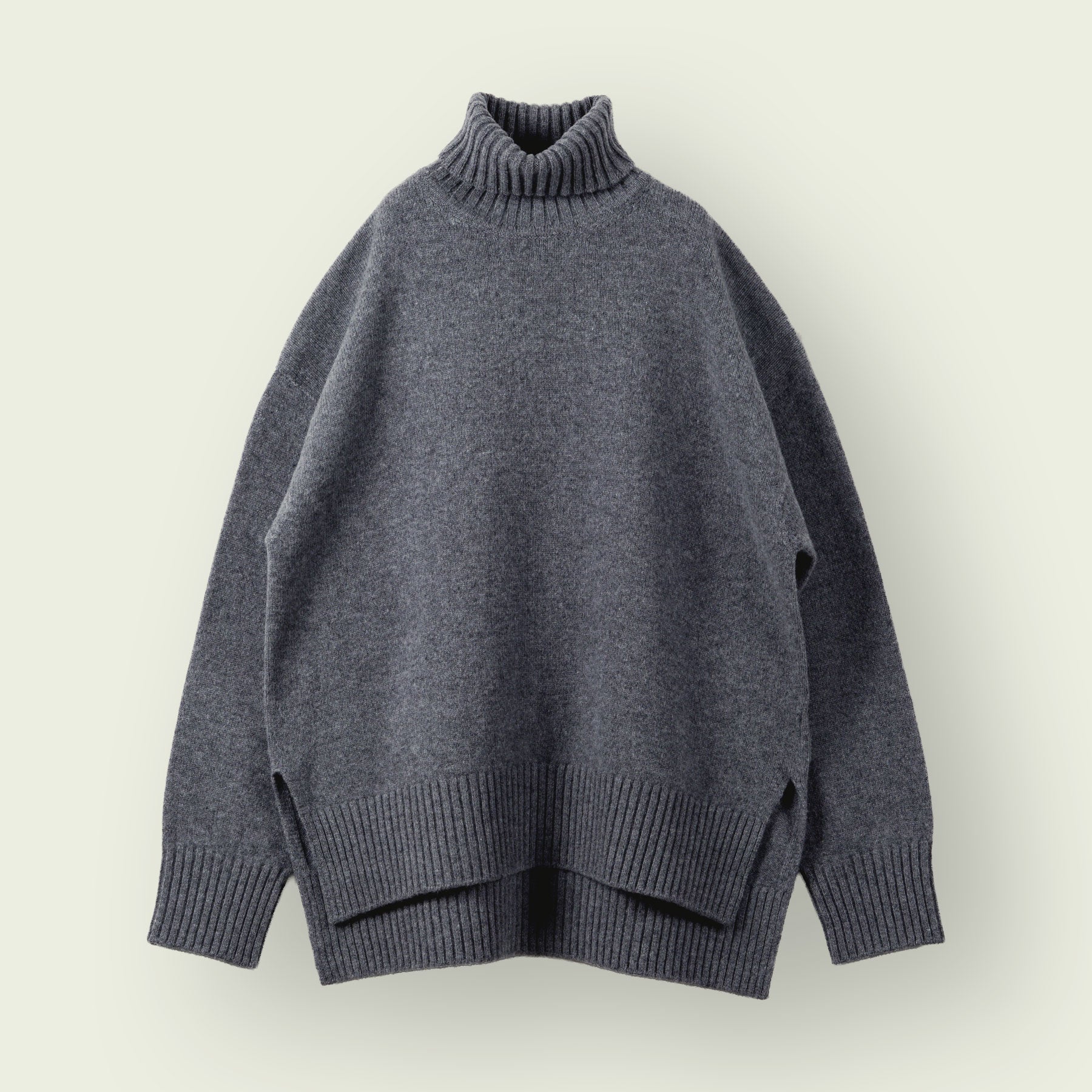 【WOMEN】Wool Cashmere Turtle Neck