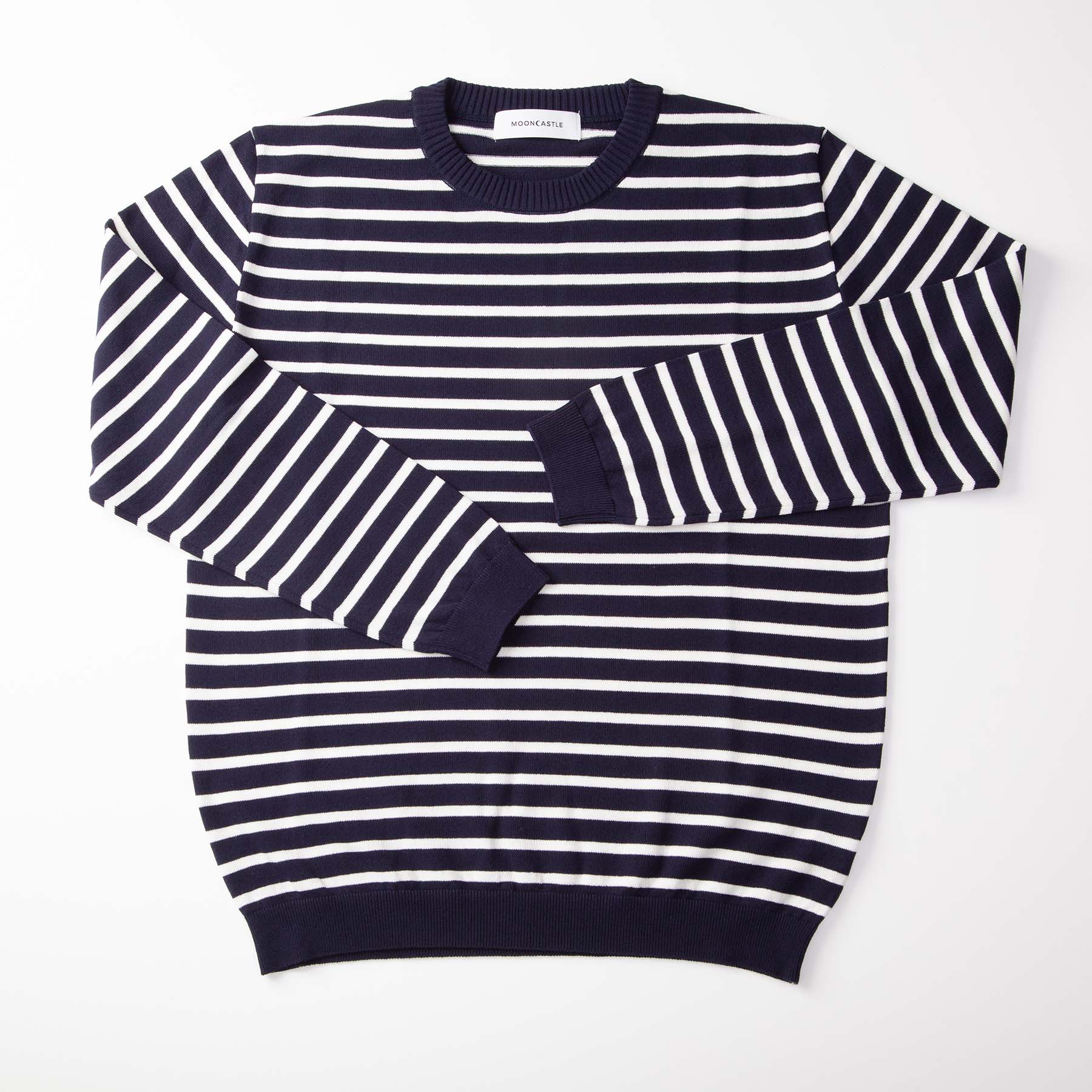 ICE COTTON BORDER LONG CREWNECK (online store removed)