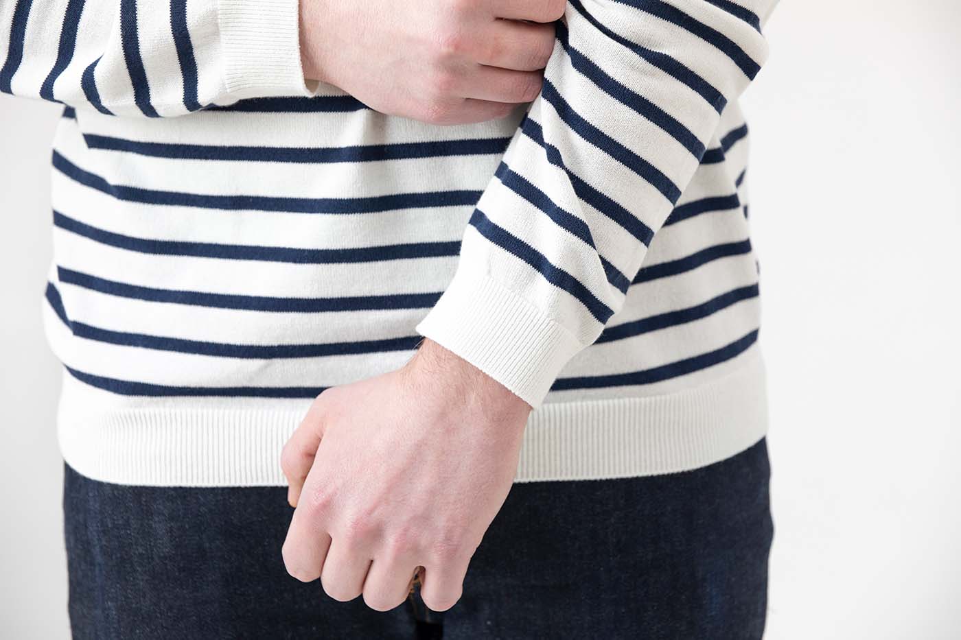 ICE COTTON BORDER LONG CREWNECK (online store removed)